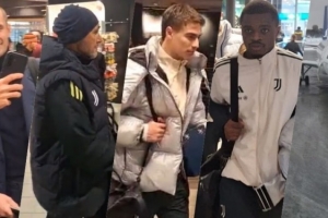 都体：尤文返回都灵的旅程坎坷 机场跑道结冰多次延迟起飞