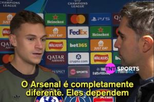 基米希：对阵巴黎更像是足球比赛 阿森纳更依赖定位球+喜欢打长传