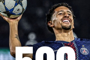已是传奇！31岁中卫马尔基尼奥斯迎巴黎500场里程碑，已夺36冠