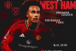 拿下就进前五！曼联发布对阵西汉姆海报：齐尔克泽单人出镜