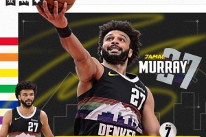 可喜可贺！贾马尔-穆雷生涯首度斩获周最佳荣誉