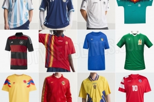 外媒：阿迪达斯将复刻德、阿、意、西等多国国家队的经典球衣