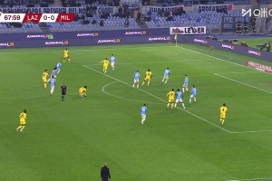 【集锦】意杯-扎卡尼制胜莱奥失良机 拉齐奥1-0AC米兰晋级8强