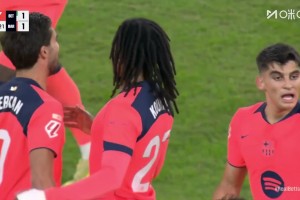 巴萨2-1光速反超贝蒂斯！巴德吉精彩传中，费兰精彩侧钩3分钟双响