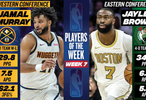布朗&穆雷分获上周东西部最佳球员